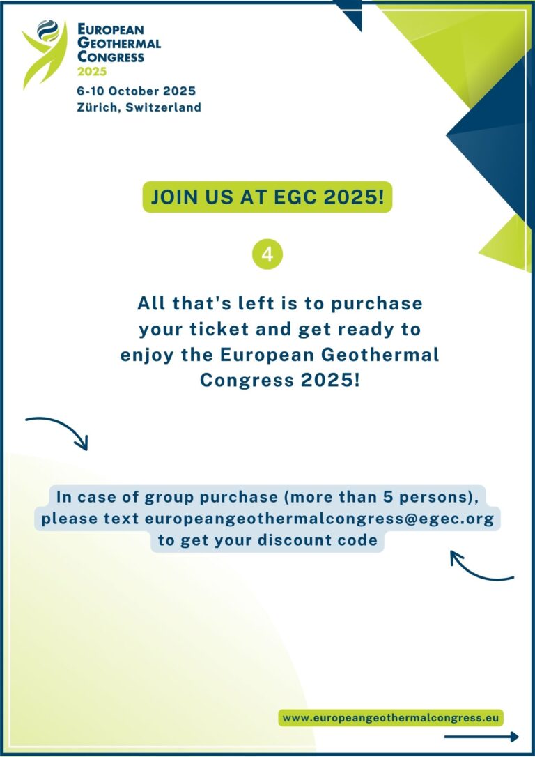 Registration European Geothermal Congress 2025